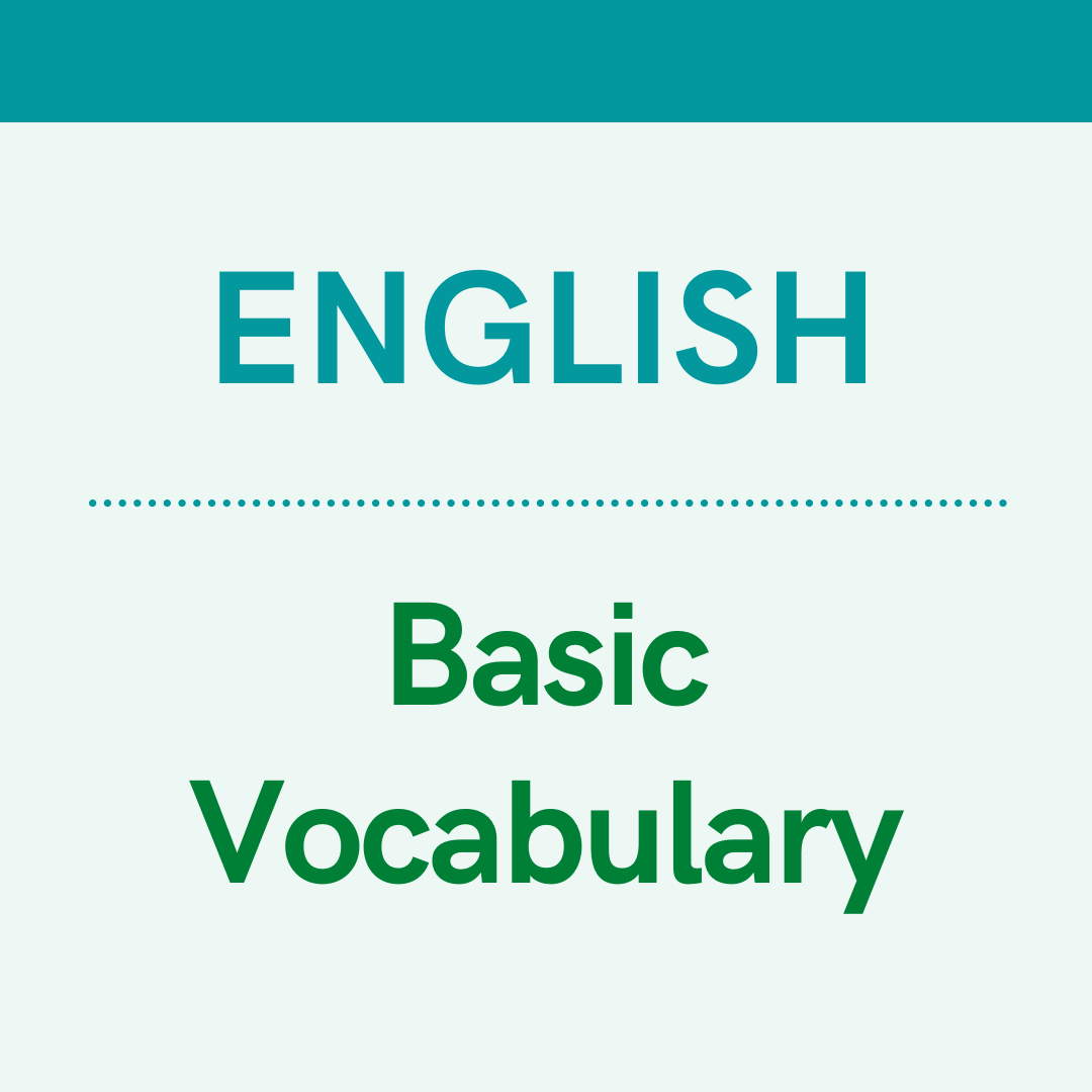 Vocablary - Basic